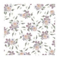 Folha de acetato impresso flores 30,5 x 30,5 cm - Artis decor - 1 unidade