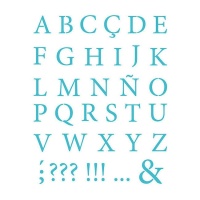 Modelo Stencil alfabeto letra clássica de 20 x 28,5 cm - Artis decor - 1 unidade
