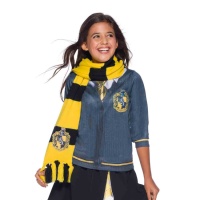 Cachecol amarelo Hufflepuff Harry Potter