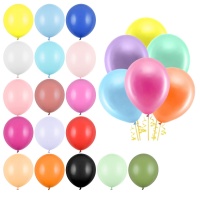 Balões de látex de 43 cm pastel - PartyDeco - 25 unidades