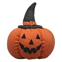 Abóbora de bruxa de Halloween de 16,5 x 19 cm