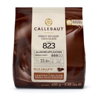 Pedaços de chocolate de leite para derreter 400 gr - Callebaut