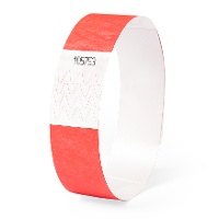 Pulseira de papel com fechamento adesivo de 2,5 cm - 10 unidades