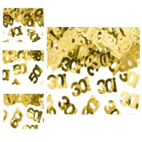 Confettis de aniversário dourados 15 g
