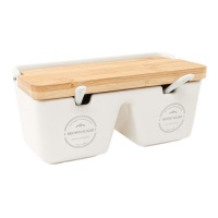 Açucareiro duplo com colher Royal Kitchen