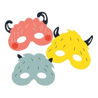 Máscaras de monstros - 6 peças