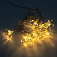Grinalda de flores LED - DCasa - 1,50 m