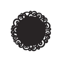 Papel rendado preto redondo de 20,3 cm - Wilton - 16 unidades