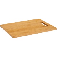 Tábua de corte de bambu de 38 x 28 cm com alça
