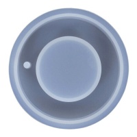 Molde de silicone para pendente de anel em resina 6 cm - Artis Decor