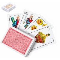 Baralho espanhol em papel laminado