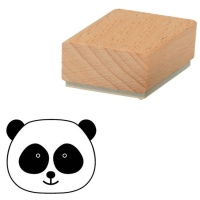Carimbo cabeça de panda 2,5 x 2,5 cm - Artemio - 1 unidade