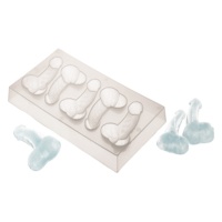 Molde de pénis ereto em forma de cubo - 5 cavidades