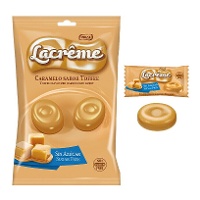 Caramelos de toffee sem açúcar - Lacrême - 80 gr