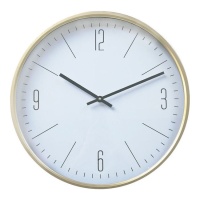 Relógio de parede branco clássico de 50 cm - DCasa