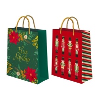 Saco de oferta tradicional de Natal 32 x 26 x 10 cm - 1 unid.