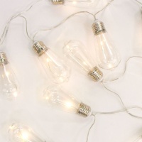 Grinalda de luz LED com 10 lâmpadas accionadas a pilhas - 1,65 m