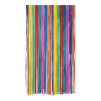 Cortina decorativa multicolor de 2,00 x 1,00 m