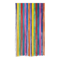 Cortina de 2 x 1 m multicolor