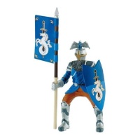 Topo de bolo guerreiro medieval azul