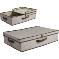 Caixa baixa de 60 x 45 x 15 cm com tampa de dupla dobradiça