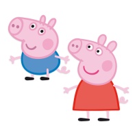 Porco Peppa e George Silhouettes 30 cm - 2 unidades
