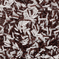 Granulado de chocolate branco e preto 65 gr - Carmencita