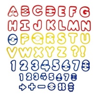 Cortadores de letras e números - Wilton - 50 pcs.