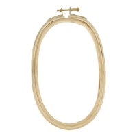 Bastidor de madeira para bordar oval 12,5 x 20 cm - DMC