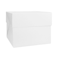 Caixa para bolo quadrada de 36,5 x 36,5 x 15 cm - Decora