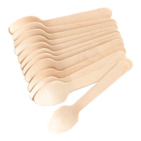 Colheres de madeira 11 cm - 12 unidades