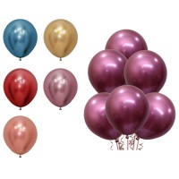 Balões de látex 45 cm reflexo metálico - Sempertex - 6 unid.