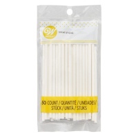 Palitos para chupa-chupas 10 cm - Wilton - 50 peças