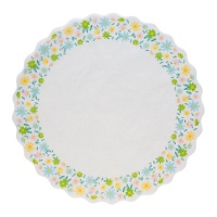 Blonda de 30 cm com margaridas - 10 unidades