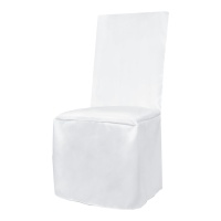 Capa de cadeira para eventos branca 49 x 107 cm - 1 peça.