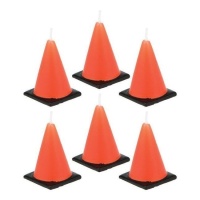 Velas de cone de estrada - 6 pcs.