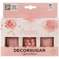 Kit de sprinkles sortidos em rosa-pérola - 85 g
