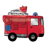 Balão carro de bombeiros com sirene 66 x 55 cm - Anagrama