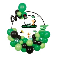 Kit de balões de futebol com arco e cartaz - 36 unidades