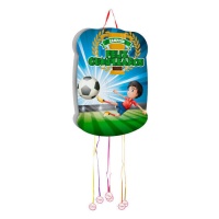 Piñata de Feliz Aniversário de um rapaz com uma bola de 35 x 50 cm.