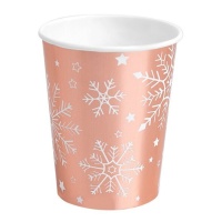 Copos de neve Rose Gold 270 ml - 6 unid.