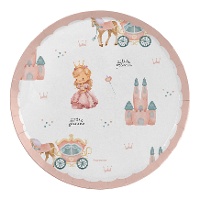 Pratos de Little Princess de 18 cm - 8 unidades