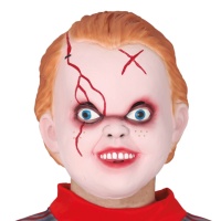Máscara de boneca diabólica