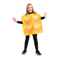 Fato de Tetris amarelo para crianças
