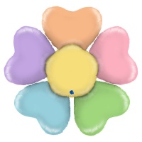 79 cm balão de flores coloridas - Grabo
