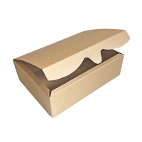 Caixa para biscoitos em kraft 20,2 x 15,7 x 6 cm