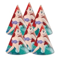 Chapéus Ariel da Pequena Sereia - 6 pcs.