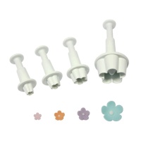 Cortadores de flores com ejector - PME - 4 pcs.