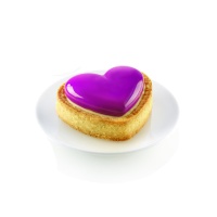 Kit Silicone Mini Tarte Petit Amour 17,5 x 30 cm - Silikomart - 8 cavidades