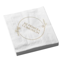 Guardanapos de Minha Primeira Comunhão Trigo - 8 unidades